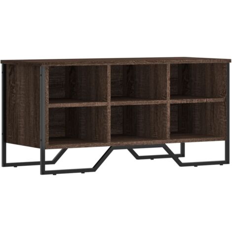 vidaXL Scarpiera Rovere Marrone 90x38x45,5 cm in Truciolato