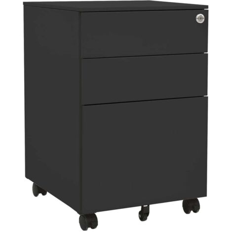 vidaXL Schedario Mobile Antracite 39x45x60 cm in Acciaio