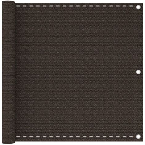 vidaXL Schermo Frangivista per Balcone Marrone 90x500 cm in HDPE