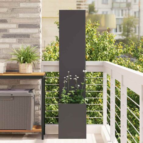 vidaXL Schermo per privacy in giardino Traforo Nero 32 x 140 cm