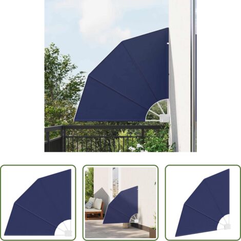 vidaXL Schermo per terrazza -  Schermo di Privacy per Balcone Blu navy 115 x 115 cm Poliestere