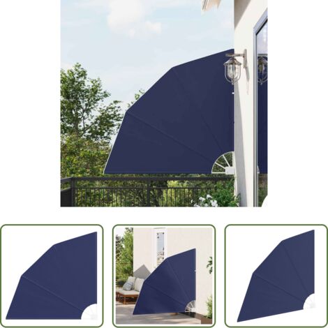 vidaXL Schermo per terrazza -  Schermo di Privacy per Balcone Blu navy 140 x 140 cm Poliestere