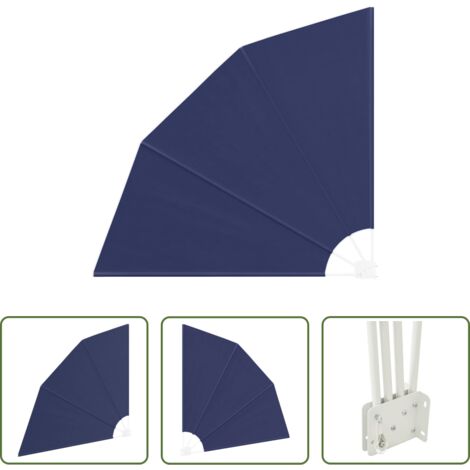 vidaXL Schermo per terrazza -  Schermo di Privacy per Balcone Blu navy 160 x 160 cm Poliestere
