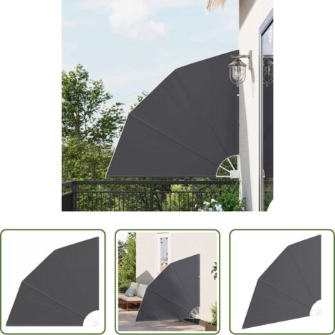 vidaXL Schermo per terrazza -  Schermo di Privacy per Balcone Nero 140 x 140 cm Poliestere