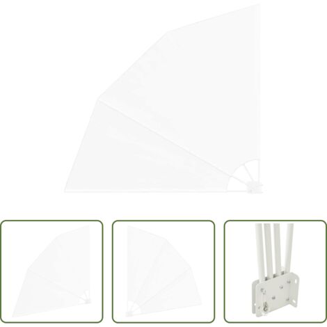 vidaXL Schermo privacy giardino -  Schermo di Privacy per Balcone Bianco 160 x 160 cm Poliestere