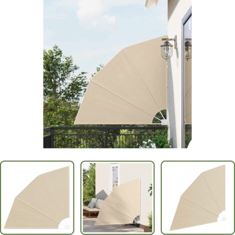 vidaXL Schermo privacy terrazza -  Schermo di Privacy per Balcone Beige 140 x 140 cm Poliestere