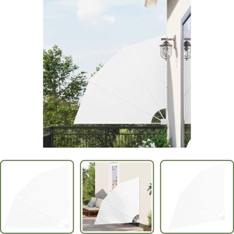 vidaXL Schermo privacy terrazza -  Schermo di Privacy per Balcone Bianco 140 x 140 cm Poliestere