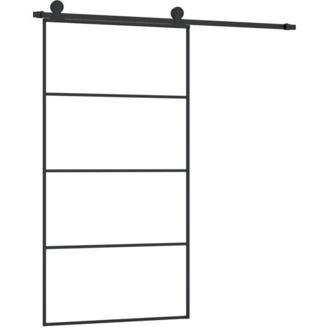 vidaXL Schiebetür und Montagekit 102,5x205cm ESG-Glas
