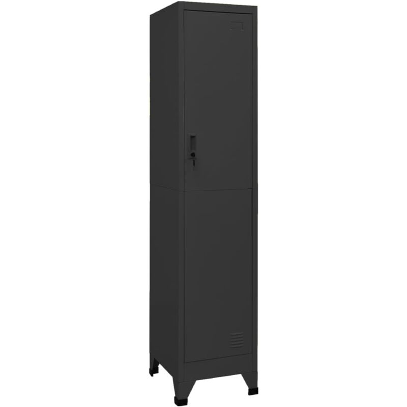 Schließfachschrank Anthrazit 38x45x180 Cm Stahl - Vidaxl