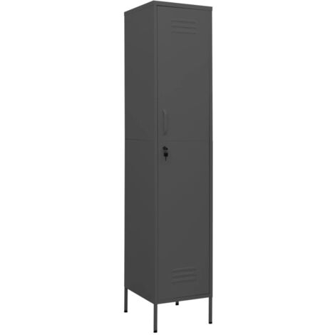vidaXL Schließfachschrank Anthrazit 35x46x180 cm Stahl