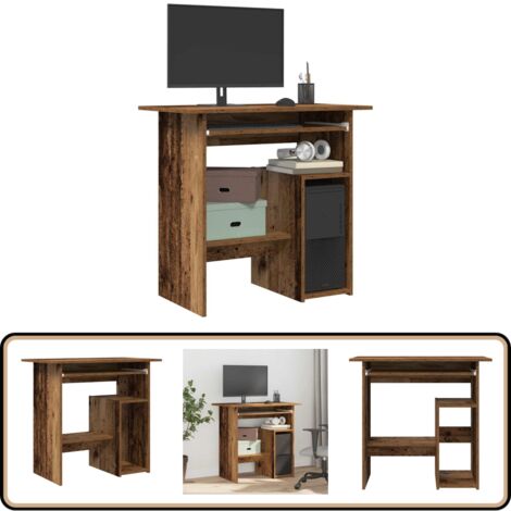 vidaXL Schreibtisch Altholz-Optik 80x45x74 cm Holzwerkstoff