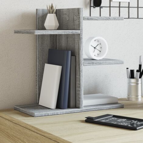 vidaXL Schreibtischorganisator Sonoma Grau 42x21,5x42cm Holzwerkstoff