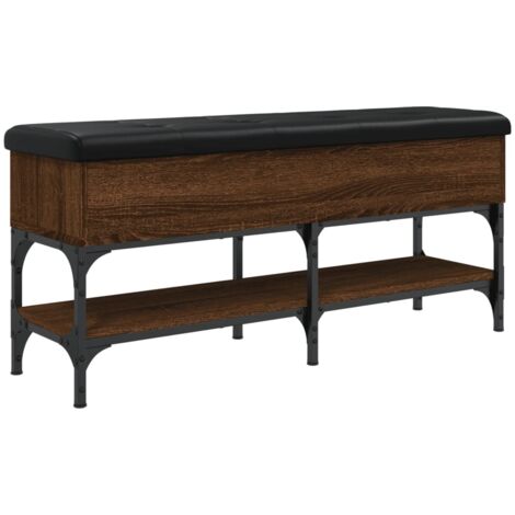 vidaXL Schuhbank Eiche Braun 102x32x45 cm Holz
