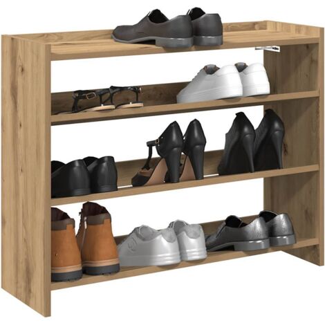 vidaXL Schuhregal Artisan-Eiche 80x25x62 cm Holzwerkstoff