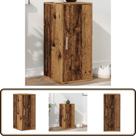 vidaXL Schuhschrank Altholz-Optik 32x35x70 cm Holzwerkstoff