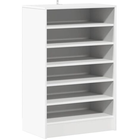 vidaXL Schuhschrank Weiß 60x35x92 cm aus Spanplatte