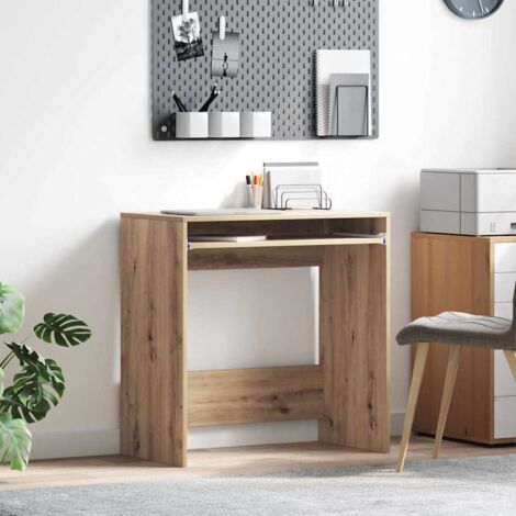 vidaXL Scrivania con lo scaffale rovere artigianale 77,5 x 43 x 79 cm