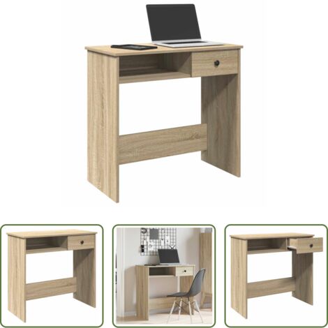 vidaXL Scrivania da studio -  Scrivania Rovere Sonoma 80x40x75 cm in Legno Multistrato