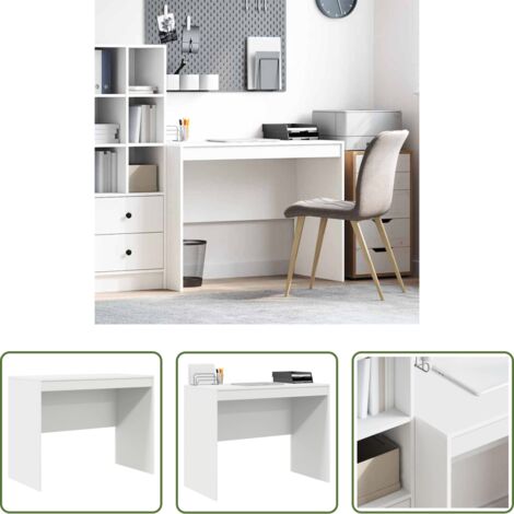 vidaXL Scrivania da ufficio -  Scrivania Bianco 100 x 50 x 76 cm