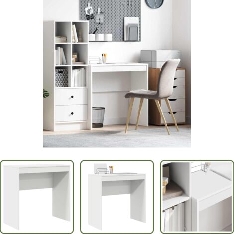 vidaXL Scrivania da ufficio -  Scrivania Bianco 80 x 40 x 76 cm