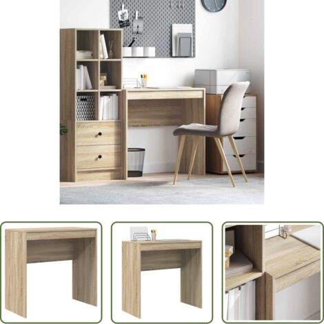 vidaXL Scrivania da ufficio -  Scrivania Rovere Sonoma 80 x 40 x 76 cm