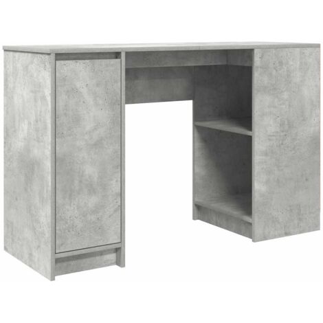 vidaXL Scrivania Grigio Cemento 120x42x76 cm in Legno Multistrato
