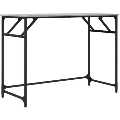 vidaXL Scrivania Grigio Sonoma 100x45x76cm Legno e Acciaio a Polvere