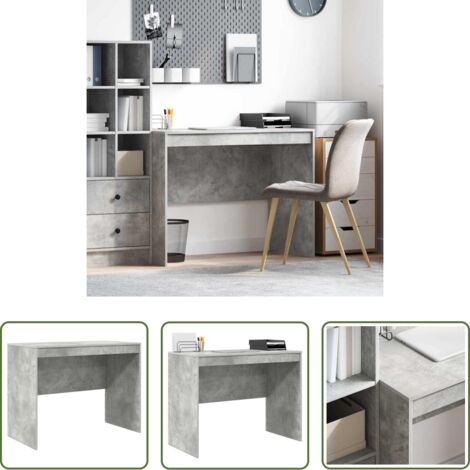 vidaXL Scrivania in legno ingegnerizzato -  Scrivania Grigio cemento 100 x 50 x 76 cm