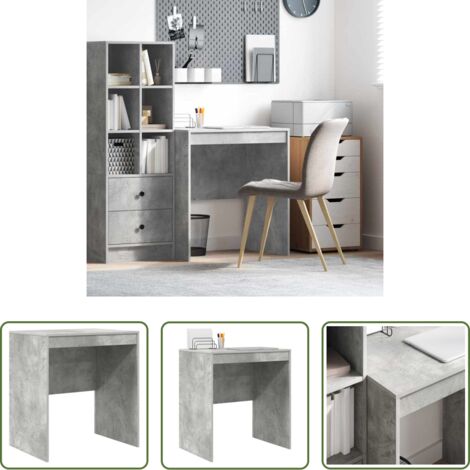 vidaXL Scrivania in legno ingegnerizzato -  Scrivania Grigio cemento 70 x 50 x 76 cm