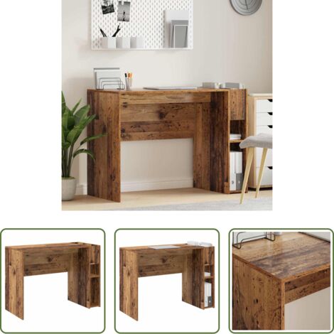 vidaXL Scrivania in legno multistrato -  Scrivania Legno vecchio 109 x 50 x 78 cm Legno multistrato