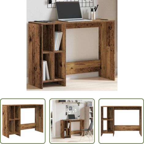 vidaXL Scrivania in truciolato -  Scrivania Legno Antico 102,5x35x75 cm in Legno Multistrato