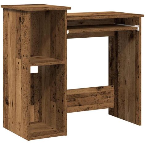 vidaXL Scrivania Mensole Legno Vecchio 84x40x78 cm Legno Multistrato