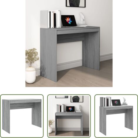 vidaXL Scrivania moderna -  Scrivania Grigio Sonoma 90x40x72 cm in Legno Multistrato