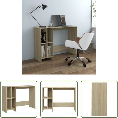 vidaXL Scrivania moderna -  Scrivania Portatile Rovere Sonoma 102,5x35x75 cm Multistrato