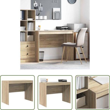 vidaXL Scrivania moderna -  Scrivania Rovere Sonoma 100 x 50 x 76 cm