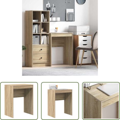 vidaXL Scrivania moderna -  Scrivania Rovere Sonoma 60 x 40 x 76 cm