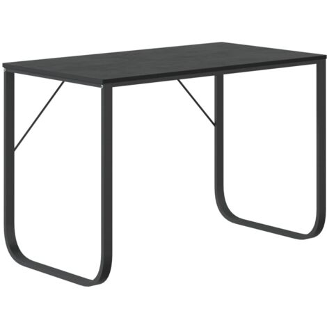 vidaXL Scrivania per Computer Nera 110x60x73 cm in Legno Multistrato