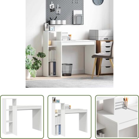 vidaXL Scrivania per ufficio domestico -  Scrivania Bianco 100 x 40 x 90 cm Legno multistrato