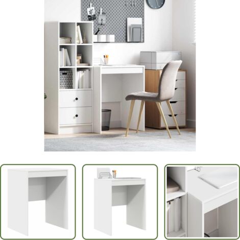 vidaXL Scrivania per ufficio -  Scrivania Bianco 60 x 50 x 76 cm