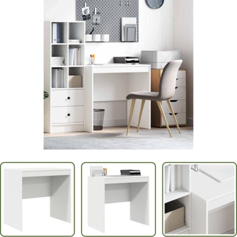 vidaXL Scrivania per ufficio -  Scrivania Bianco 80 x 50 x 76 cm