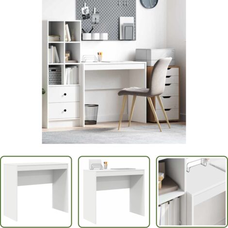 vidaXL Scrivania per ufficio -  Scrivania Bianco 90 x 40 x 76 cm