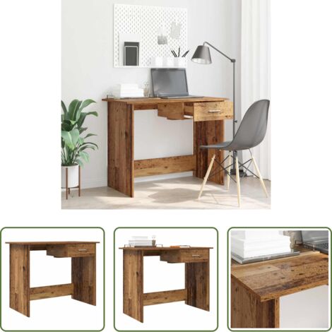 vidaXL Scrivania per ufficio -  Scrivania Legno vecchio 100 x 50 x 76 cm Legno multistrato