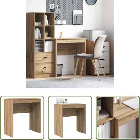 vidaXL Scrivania per ufficio -  Scrivania Rovere artigianale 70 x 40 x 76 cm