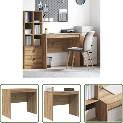 vidaXL Scrivania per ufficio -  Scrivania Rovere artigianale 90 x 50 x 76 cm