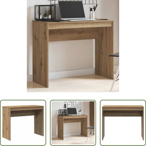vidaXL Scrivania per ufficio -  Scrivania Rovere Artigianale 90x40x72 cm in Legno Multistrato