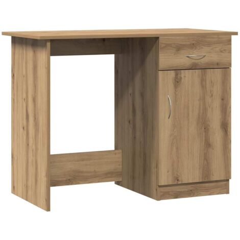 vidaXL Scrivania Rovere Artigianale 100x50x76 cm in Legno Multistrato