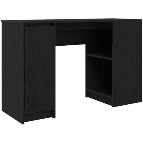 vidaXL Scrivania Rovere Nera 120x42x76 cm in Legno Multistrato