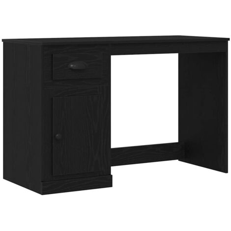 vidaXL Scrivania Rovere nero 50 x 115 x 75 cm Legno multistrato