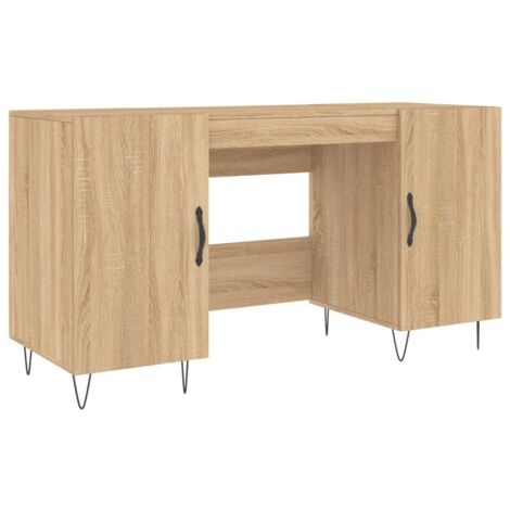 vidaXL Scrivania Rovere Sonoma 140x50x75 cm in Legno Multistrato