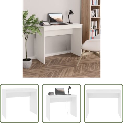 vidaXL Scrivania salvaspazio -  Scrivania Bianca 90x40x72 cm in Legno Multistrato
